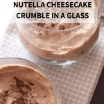 Low FODMAP and lactose-free nutella cheesecake crumble