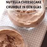 low fodmap en lactosevrije nutella cheesecake crumble NL