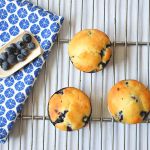 Low FODMAP blueberry muffins with lemon