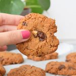 low fodmap pindakaas chocolate chip cookies - karlijnskitchen.com