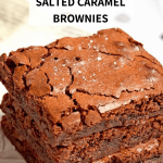Low FODMAP salted caramel brownies