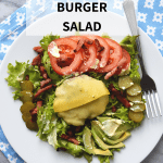low fodmap burger salad