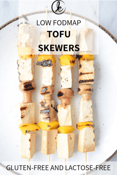 Low FODMAP tofu skewers