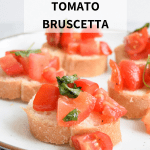 low FODMAP tomato bruscetta