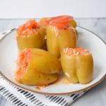 gevulde paprika's met rijst - biber dolmasi - karlijnskitchen.com
