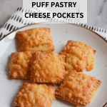 low fodmap and gluten-free puff pastry cheese pockets