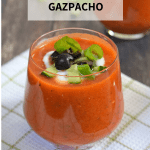 Low FODMAP and gluten-free gazpacho.