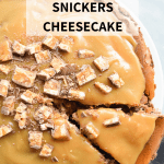 gluten-free snickers cheesecake