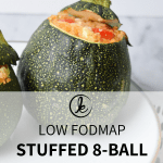 low FODMAP eight-ball zucchini