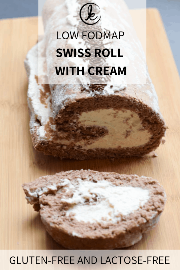 Low FODMAP and gluten-free Swiss roll (also lactose-free)