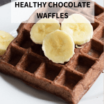 Healthy gluten-free chocolate waffles