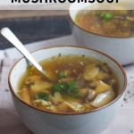 Low FODMAP mushroom soup