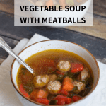 low fodmap vegetable soup with meatballs