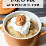 baked peanut butter oatmeal