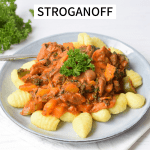 Low FODMAP pasta stroganoff