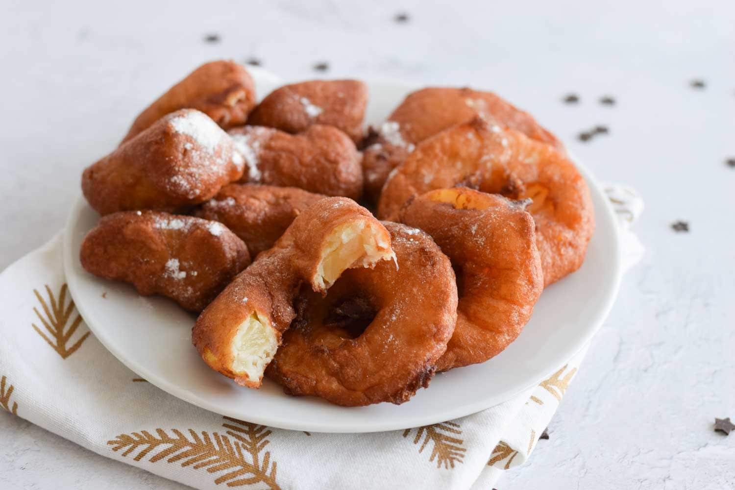 Low FODMAP pineapple and banana beignets