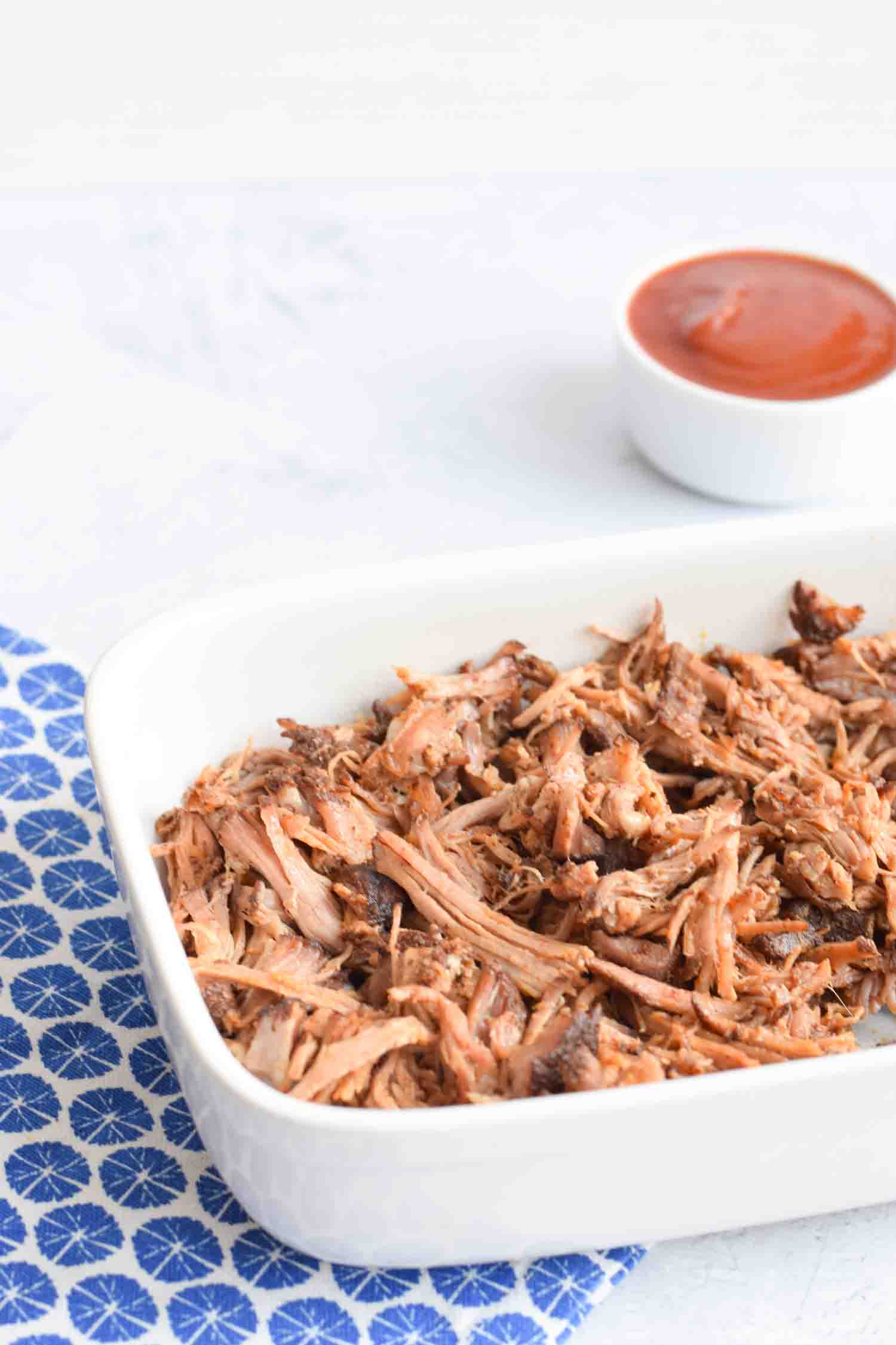 A dish with low FODMAP pulled pork