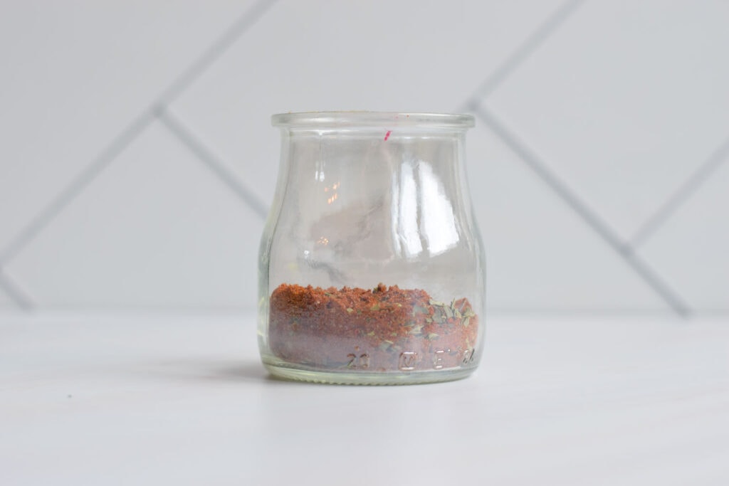 Low FODMAP taco seasoning in a jar